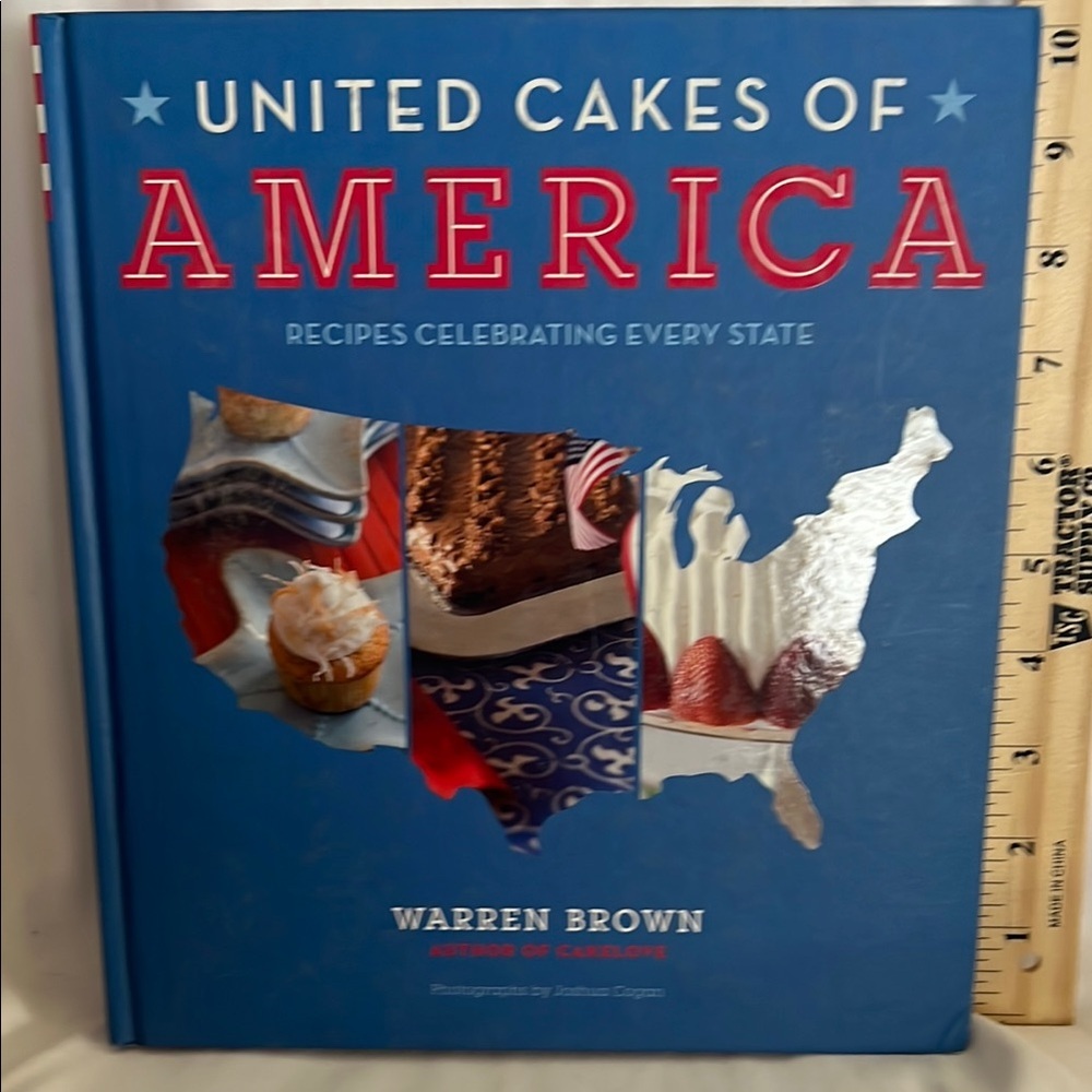 United Cakes of America Cookbook by - Blue Cover